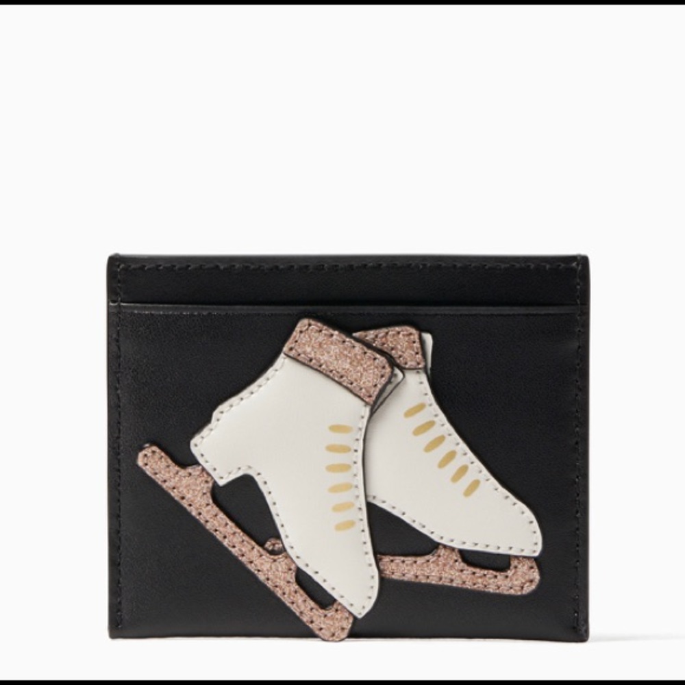 RARE!🔥Authentic Kate Spade leather iceskater Card case - Picture 3 of 9